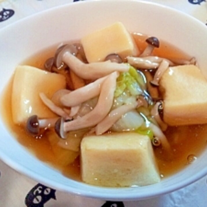白菜しめじ高野豆腐のあんかけ レシピ 作り方 By みくんぽたろう 楽天レシピ 白菜しめじ高野豆腐のあんかけ レシピ 作り方 By みくんぽたろう 楽天レシピ